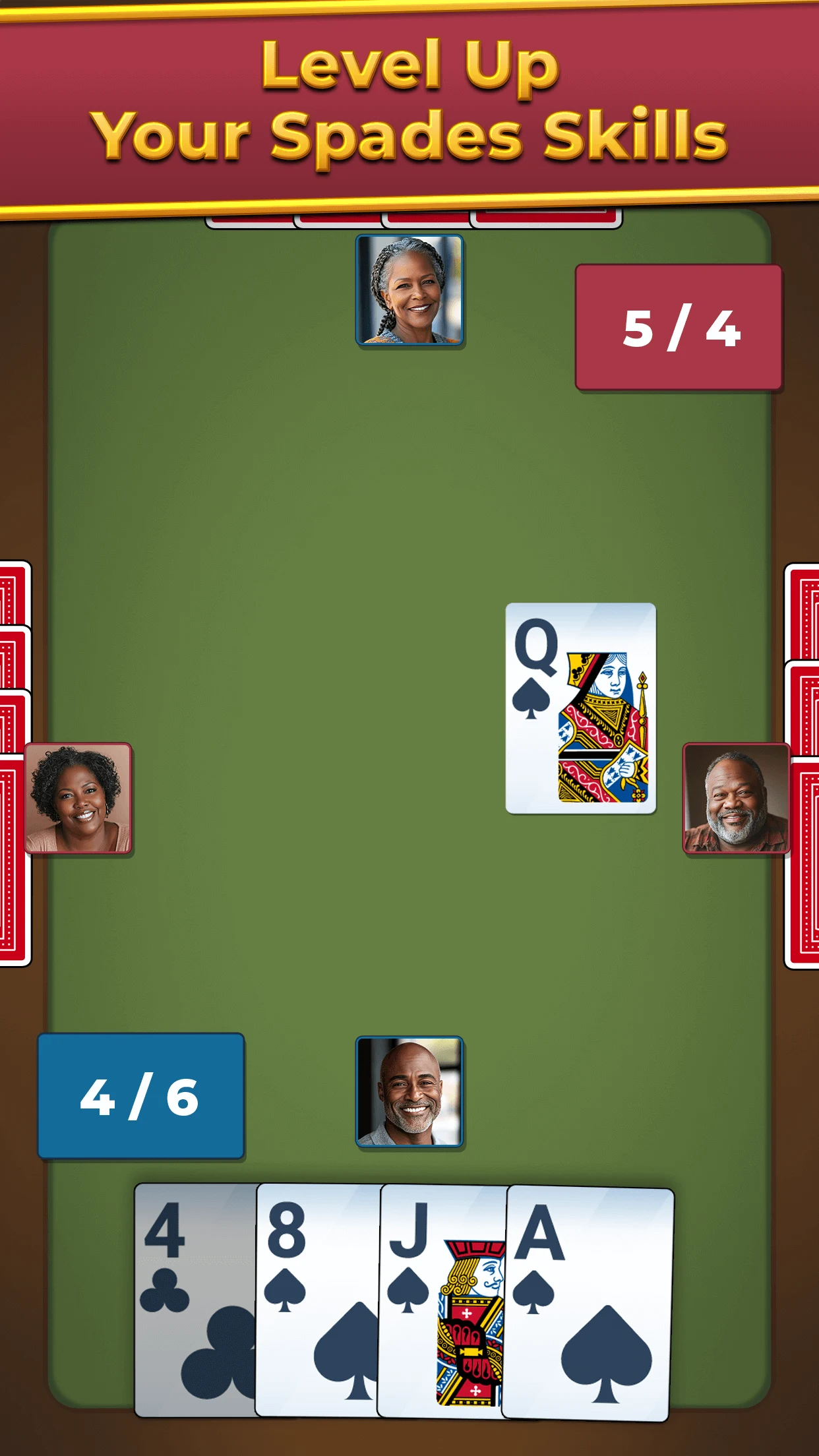Spades For Seniors: Card Game screenshot